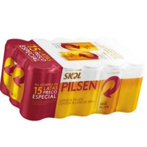 imagem do produto Skol Fardo c/ 15 unidades (GELADA)