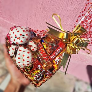 imagem do produto Coração com ursinho P(19x12x3)