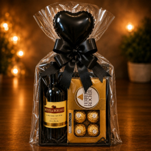 imagem do produto Cesta ferrero rocher vinho