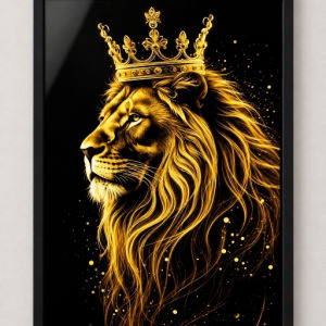 imagem do produto Quadro com foto de leão 2 tamanho 20x28