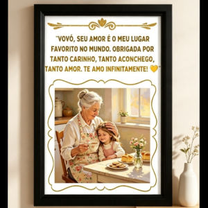 imagem do produto Quadro Vovó - Seu amor é meu lugar favorito