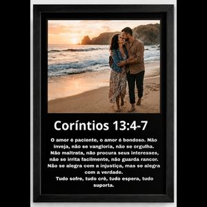 imagem do produto Quadro personalizado Corinthians 13:4-7