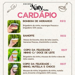 imagem do produto Doces da Naty disponíveis. 