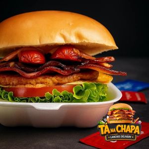 imagem do produto Lanche Baguncinha Bacon + Coca Lata 310ml 