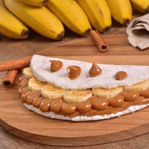 imagem do produto Tapioca com banana e doce de leite 