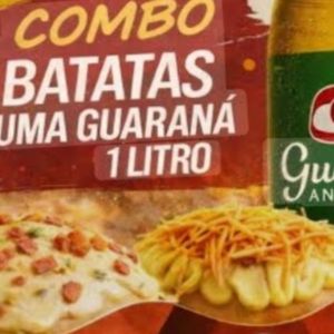 imagem do produto 2 batatas recheadas + Guaraná de 1 litro . Escolha os sabores.
