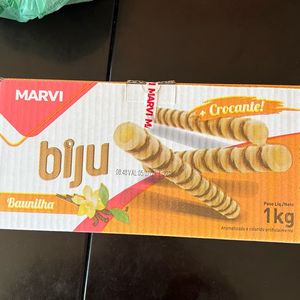 imagem do produto Caixa canudo biju sabor baunilha