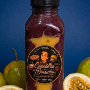 imagem do produto Açai cremoso com creme de maracujá na garrafa 