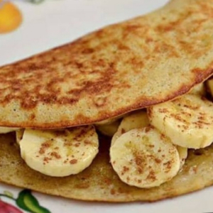 imagem do produto Tapioca de banana com canela e leite condensado 