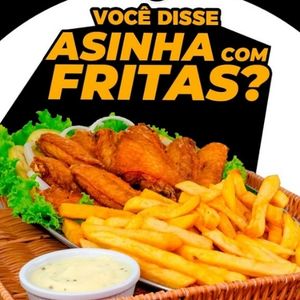 imagem do produto Asinhas de frango empanado com fritas (M)