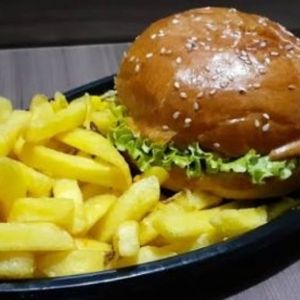 imagem do produto 1 X cheddar + Batata frita na Barca