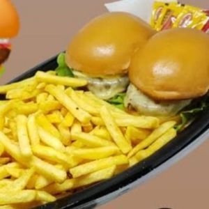imagem do produto 2 X cheddar + Batata frita na Barca .