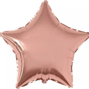 imagem do produto Balão estrela Rose gold - escolha a frase