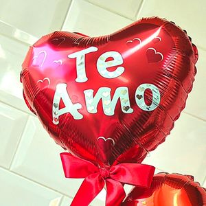 imagem do produto Balão coração vermelho - TE AMO 