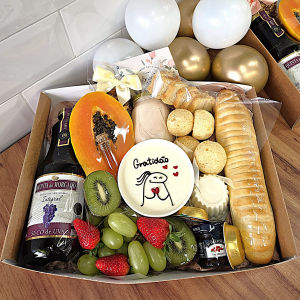 imagem do produto Box premium + light - cesta café da manhã/ tarde - ENCOMENDE COM 3 DIAS DE ANTECEDENCIA
