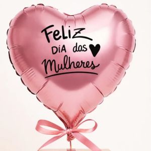 imagem do produto Balão coração rosa