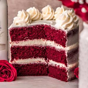 imagem do produto Bolo red velvet 1kg - recheio tradicional com geleia de frutas vermelhas
