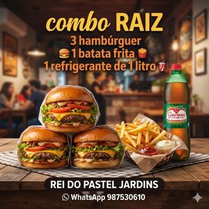 imagem do produto Combo- Raiz 3 bauru+refrigerante 1 batata frita 