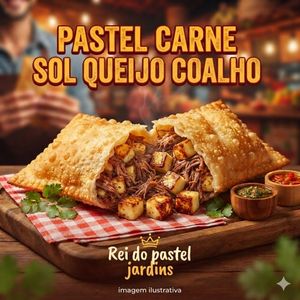 imagem do produto Pastel carne de sol com Queijo coalho 