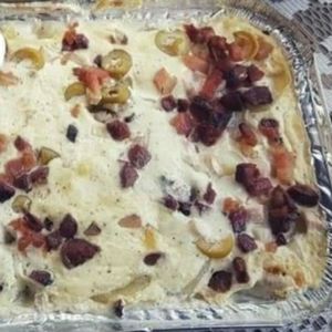 imagem do produto Batata gratinada com bacon calabresa e creme de leite
