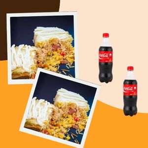imagem do produto 2 cachorro quente + 1 coca cola 600ml 