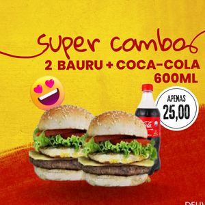 imagem do produto 2 Bauru + Coca-Cola 600ml 