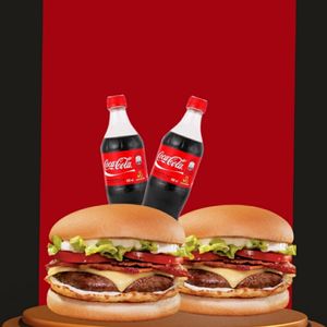 imagem do produto Combo Perfeição 2 hambúrguer xtudo/2 coca-cola 250ml +  maionese temperada