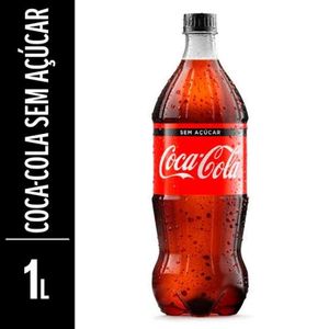 imagem do produto REFRIGERANTE COCA COLA 1L SEM AÇÚCAR - UNIDADE GELADA