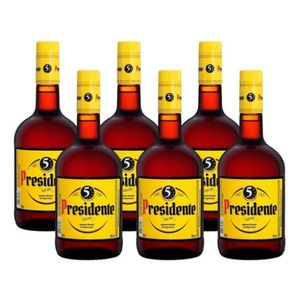 imagem do produto CONHAQUE PRESIDENTE CAIXA COM 06 UNIDADES