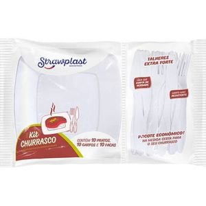 imagem do produto KIT PRATOS E TALHES EXTRA FORTE PARA REFEIÇÕES