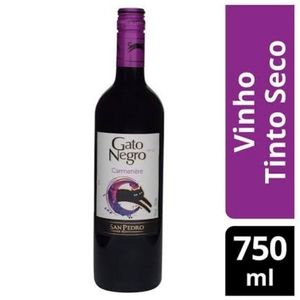 imagem do produto VINHO TINTO SECO GATO NEGRO CARMENERE 750ML