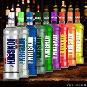 imagem do produto VODKA KRISKOF SABORES CAIXA COM 06 UNIDADES
