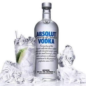 imagem do produto VODKA ABSOLUTE TRAD. 1L 