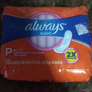 imagem do produto Absorvente always sem abas p contém 8 unidades