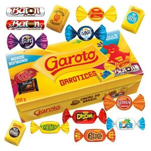 imagem do produto Caixa de Bombom Garoto chocolate barra 250grs