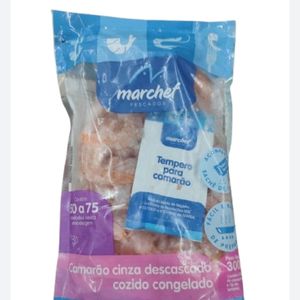 imagem do produto CAMARÃO CINZA DESCASCADO 50 A 75 MARCHEF 300G
