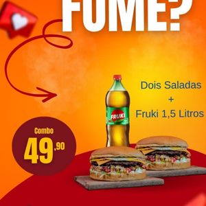 imagem do produto COMBO 2 Saladas + guaraná fruki 1,5 Litros