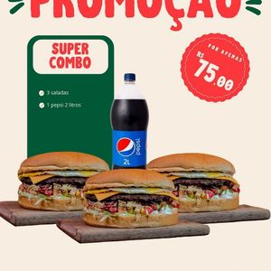imagem do produto COMBO 3 Saladas + Pepsi 2 Litros
