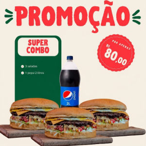 imagem do produto COMBO 3 Saladas + Pepsi 2 Litros