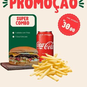 imagem do produto COMBO 1 Salada C/fritas dentro + Coca Cola Lata
