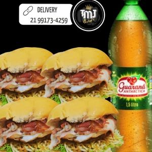 imagem do produto COMBO FAMÍLIA(N° 1) 4 X TUDO+ 1 GUARANÁ ANTÁRTICA 1,5 L