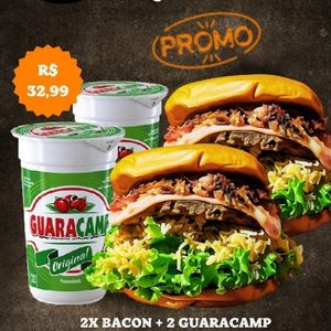 imagem do produto COMBO PROMOÇÃO N°1=                  2 x bacon +                                                                                    2 guaracamps.