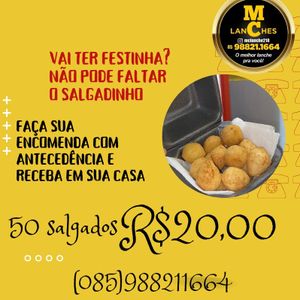 imagem do produto Promoção 50 salgados(frango )