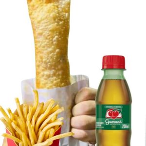 imagem do produto combo 9( 1 pastel ate 2 sabores,1 batata e 1 refri pet)