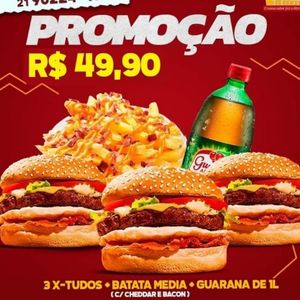 imagem do produto 3x-tudo + batata suprema (m ) + Guaraná antártica 1 LT 