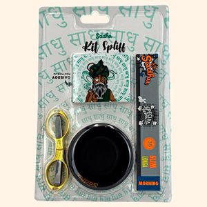 imagem do produto KIT SADHU - TESOURA + CUIA + PITEIRA + SEDA / KIT BRANCO 