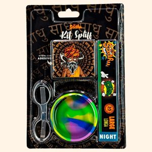 imagem do produto KIT SADHU - TESOURA + CUIA + PITEIRA + SEDA / KIT BLACK