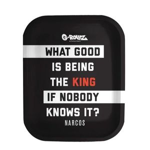imagem do produto G-Rollz - preta com frase - Bandeja