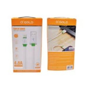 imagem do produto Cabo Flat USB para V8 / Micro Usb 1 Metro 4.8A a'Gold