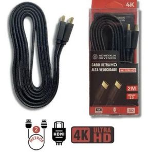 imagem do produto Cabo Hdmi Aoweixun Or Vesion Premium Gold Ultra Hd 4k 3,0 M